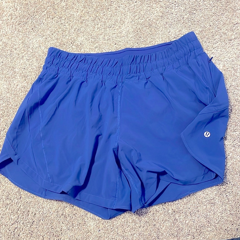 lululemon tracker shorts size 12 dark blue